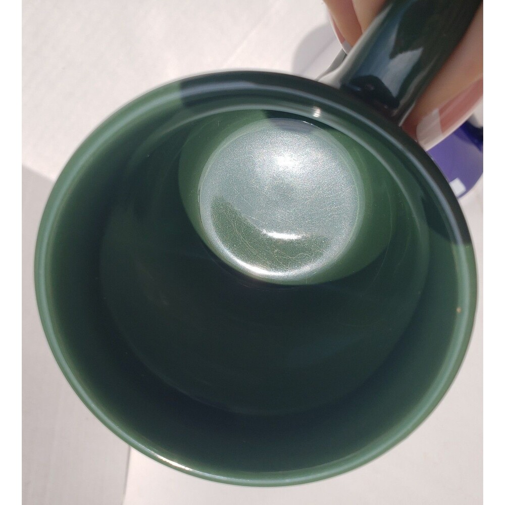 Weihnachtsmarkt Christmas Market Germany Lot Of 3 Coffee Mug Cup Green Blue EUC - Picture 14 of 15